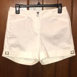 White House Black Market White Shorts Size 2